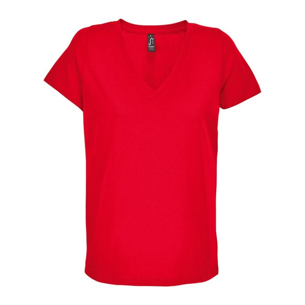 SOLS Womens/Ladies Regent V Neck / Red